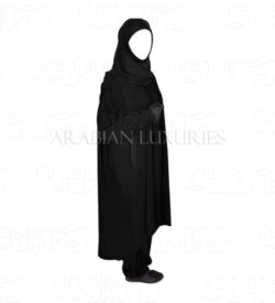 Black AF Bahiya Khimar Two Piece with trouser and hoody