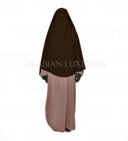 Dark brown AF Mumina Eyes Covered Niqab